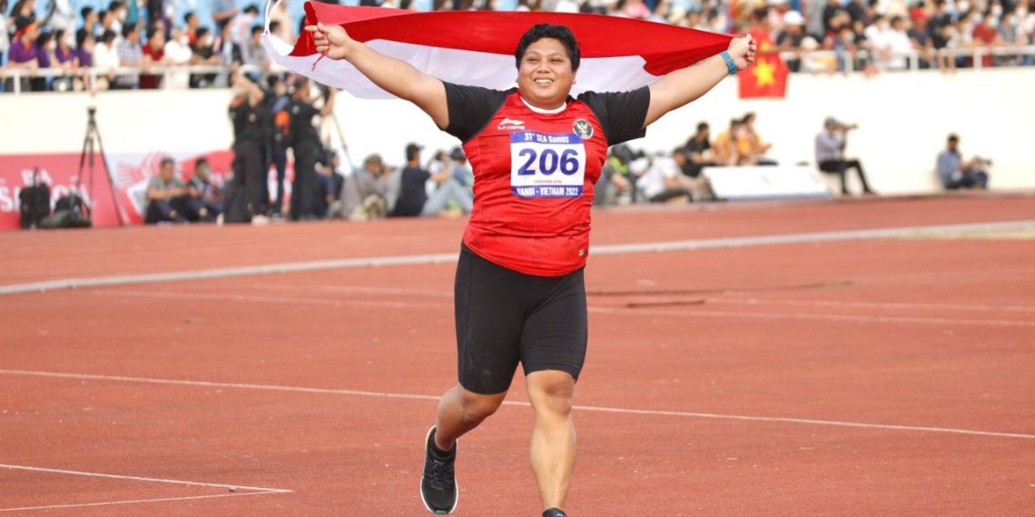 Eki Febri Raih Emas Pertama Cabang Atletik Sea Games 2021 Hanoi